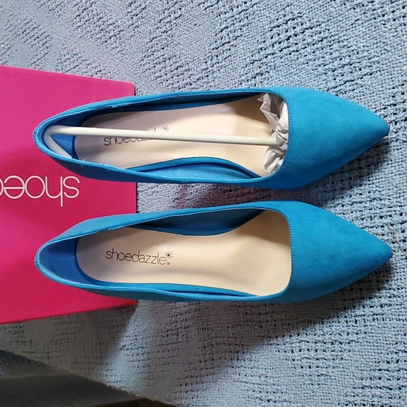 Shoe Dazzle Shoes - Light Blue Heels